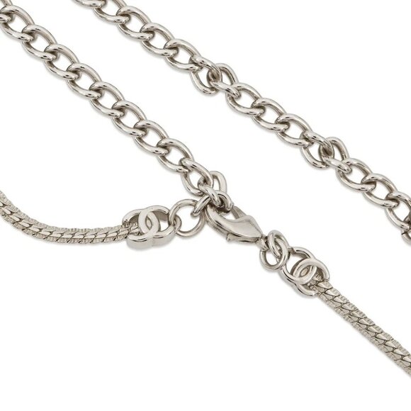 CHANEL CC Logo Necklace Metal ABE254 - Picture 4 of 9
